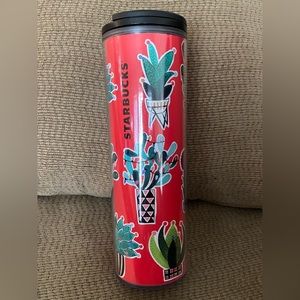 Christmas Cactus Starbucks tumbler used